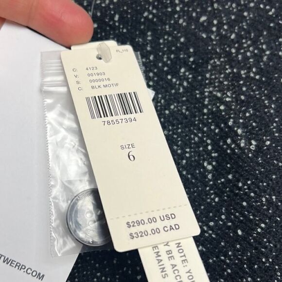 NWT Essentiel Antwerp High Rise Wide Leg Black Pants Sz. 6 - Picture 6 of 9